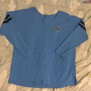 Nike Titans Football 3/4 Sleeve Tee